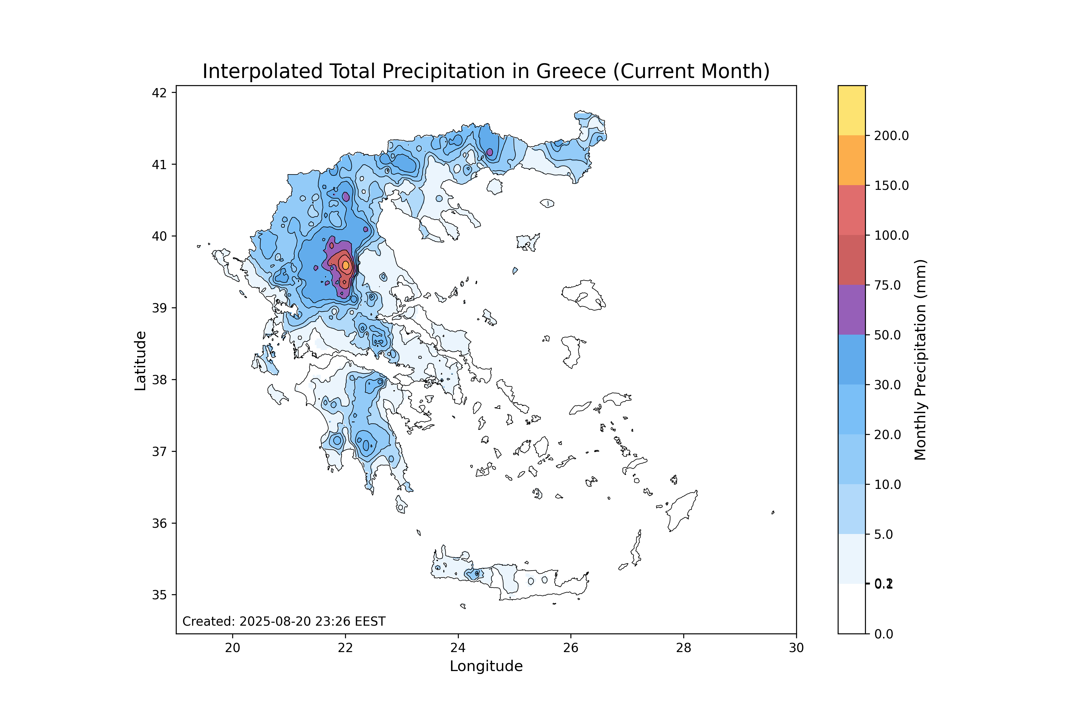 Monthly Climate Map