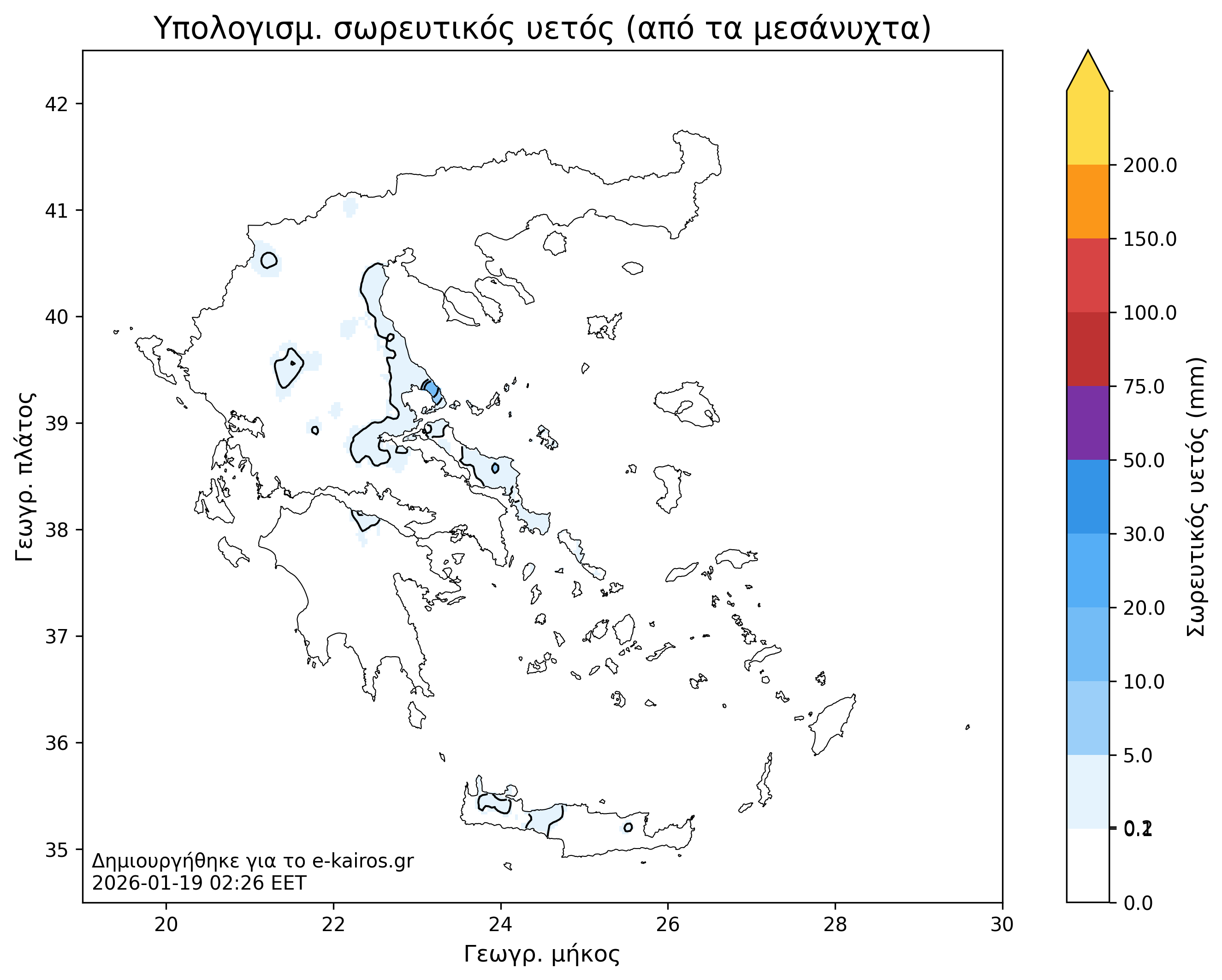 Precipitation map